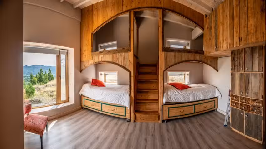 Hacia el Sur, cabañas de campo