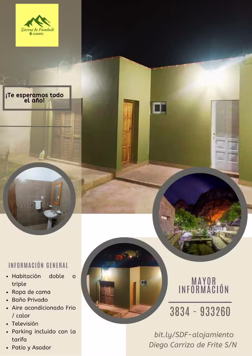 Sierras de Fiambalá Alojamiento